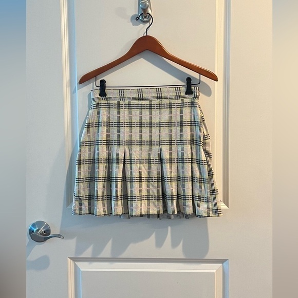 Free People Honey Pleated Skirt In Retro Sunshine Combo - Picture 3 of 16